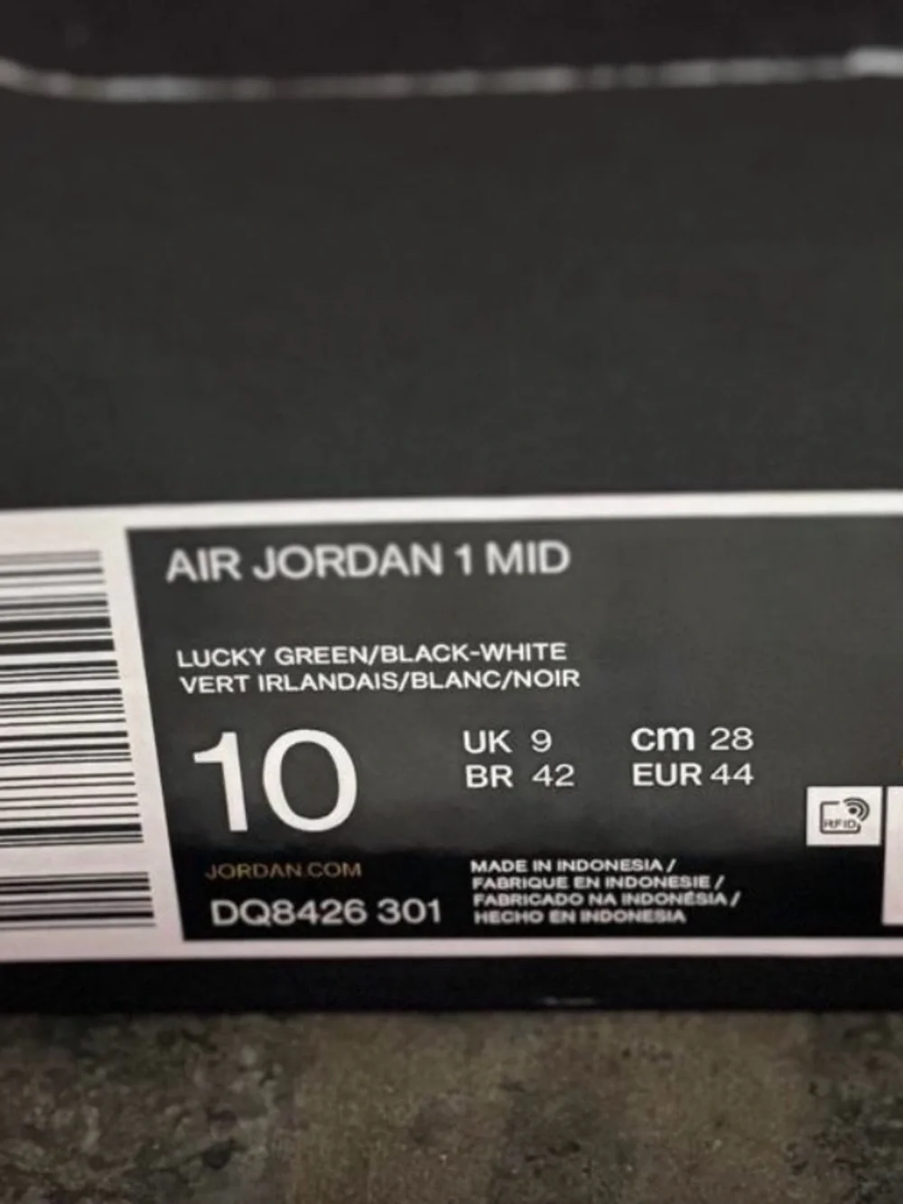 Nike Air Jordan 1 Mid - Lucky Green/Black/White